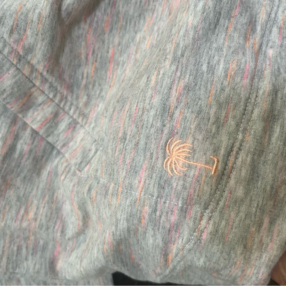 Lilly Pulitzer sunny state of mind skipper 1/2 zip tassel pink orange popover XL - Picture 5 of 11